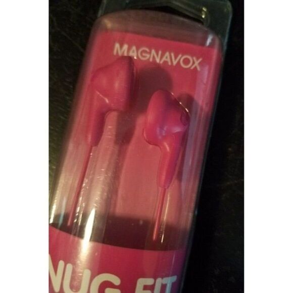Smooth Bass Pink MHP4820-PK Magnavox Earbud Stereo In-Ear Silicon Cushion Snug - Picture 4 of 8